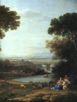 尅勞德 洛朗 The Rest on the Flight into Egypt, detail 尅勞德 洛朗 The Rest on the Flight into Egypt, detail